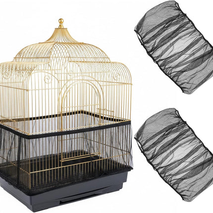PawHaven RefugioPata 2 Pcs Bird Cage Seed Catcher, Elasticity Bird Cage Cover Seed Catcher Guard — Pet Supplies