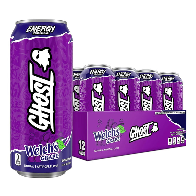 Grape Energy Drink 12-Pack, 16 oz Cans
