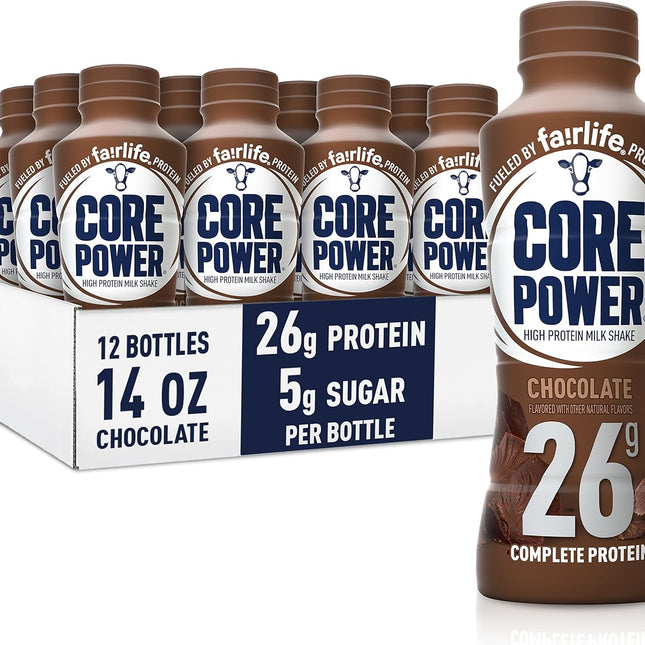 Chocolate Protein Shake, 26g Bottle, 14 fl oz, 12 Pack