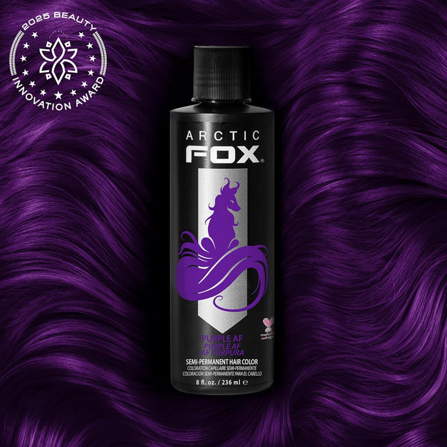 Purple Semi-Permanent Hair Dye - Vegan, Cruelty-Free, Ammonia-Free, Conditioning - 8 Fl Oz