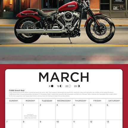 SourceToHome FuenteACasa Harley-Davidson 2027 12x12: 16-Month Calendar--September 2026 through — Home & Lifestyle