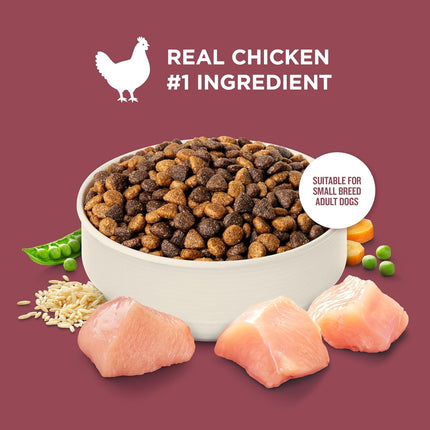 Small Breed Dry Dog Food, Real Chicken & Veggies Recipe, 5 lb Bag
