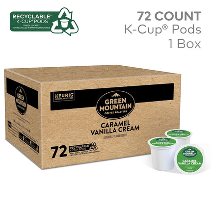 Caramel Vanilla Cream Light Roast Single-Serve Coffee Pods, 72 Count