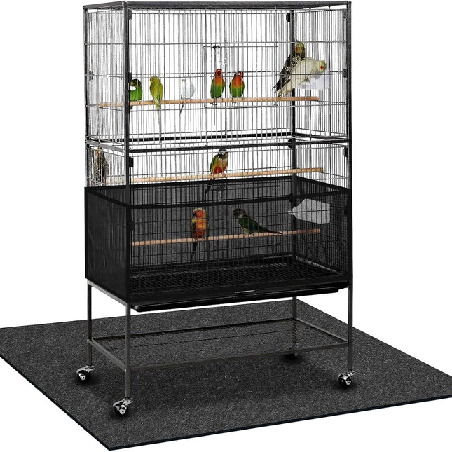 48 x 36 Inch Bird Cage Mat with Adjustable Seed Catcher