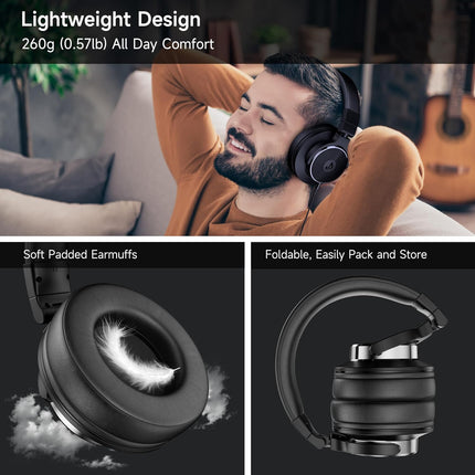 Over-Ear DJ Studio Monitor Headphones with 50mm Drivers