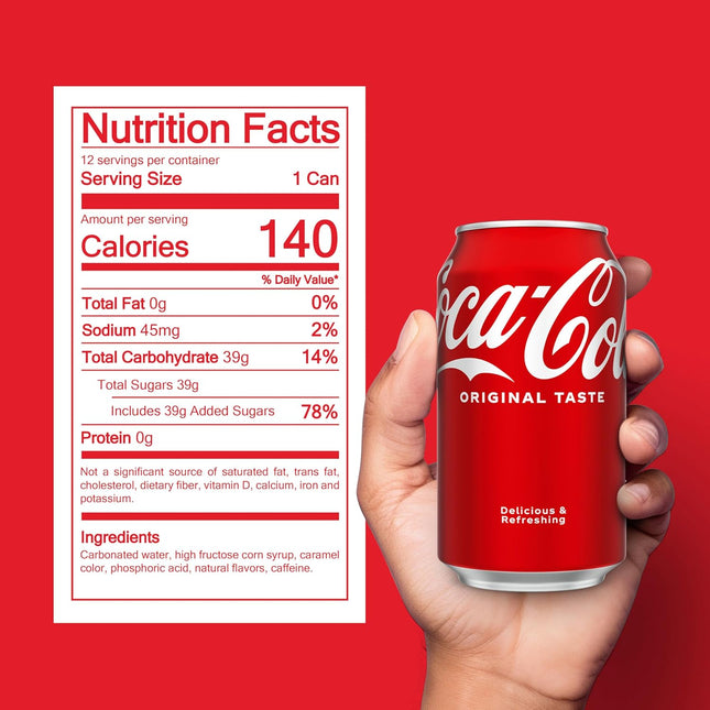 Classic Cola Fridge Pack Soda Soft Drink, 12 fl oz Cans, 12 Pack