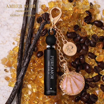 GlowEssence EsenciaLuz PUREAMOR Pheromone Perfume for Women, Amber Noir 2-Pack Keychain Perfume — Beauty & Self-Care
