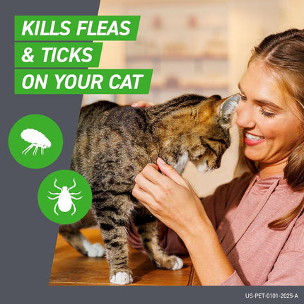 Flea & Tick Spot Treatment for Cats & Kittens, 3 Count