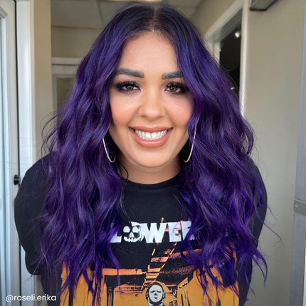 Purple Semi-Permanent Hair Dye - Vegan, Cruelty-Free, Ammonia-Free, Conditioning - 8 Fl Oz