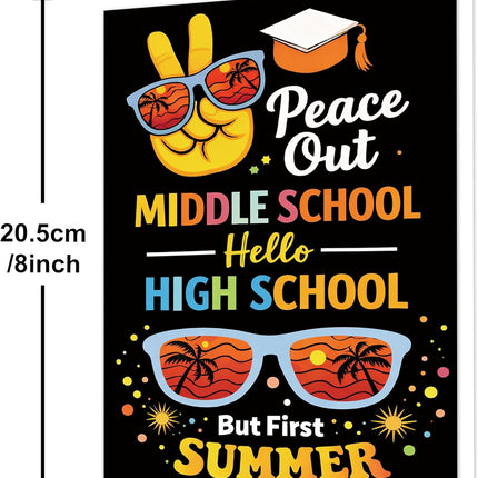 Funny 2026 8th Grade Graduation Card for Teens