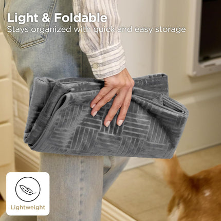 Waterproof Washable Couch Cover for Dogs, Ash Grey, 52 x 82 in
