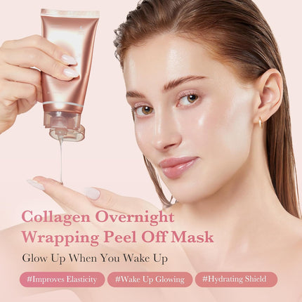 Collagen Overnight Peel Off Facial Mask, 2.53 fl oz