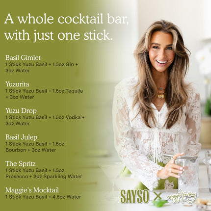 HomeChef ChefDelHogar SAYSO x Maggie Awbrey Yuzu Basil Cocktail Sticks — Kitchen & Home