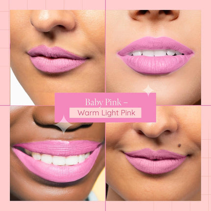 Matte Liquid Lipstick | Baby Pink Light Pink Lip Color