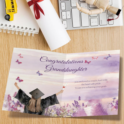 SourceToHome FuenteACasa OJsensai Special Granddaughter Graduation Card for her — Home & Lifestyle