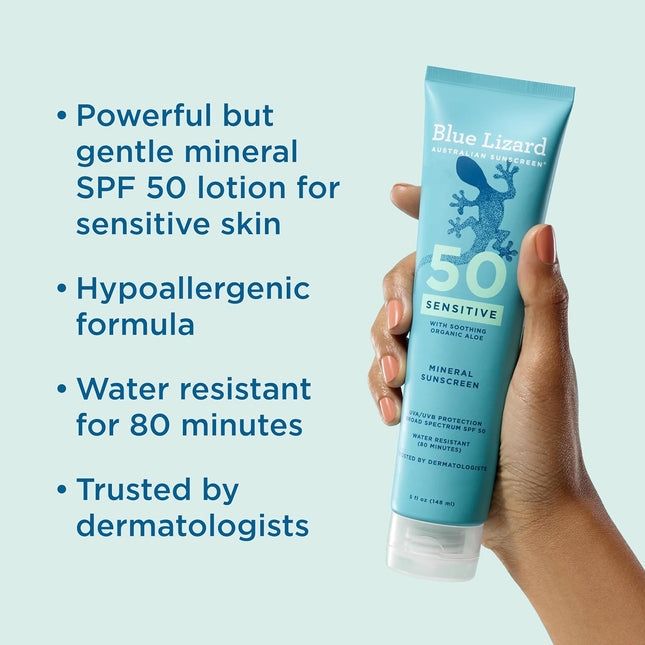 Sensitive Mineral SPF 50 Sunscreen Lotion, 5 fl oz