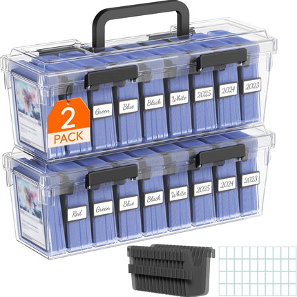 Trading Card Storage Box Set for Toploaders, 2 PCS