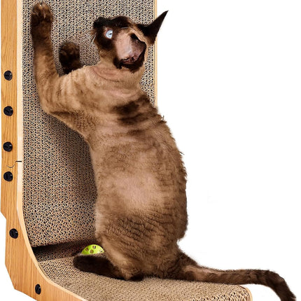 PawHaven RefugioPata EHEYCIGA Cardboard Cat Scratcher for Indoor Kitten Cats — Pet Supplies