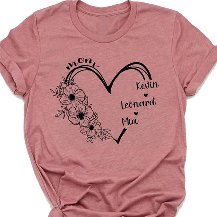 Personalized Mama Shirt with Grandkids Names