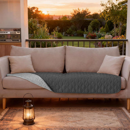 3X Stronger Waterproof Reversible Pet Blanket, 30 x 70 Inch, Dark Grey/Light Grey