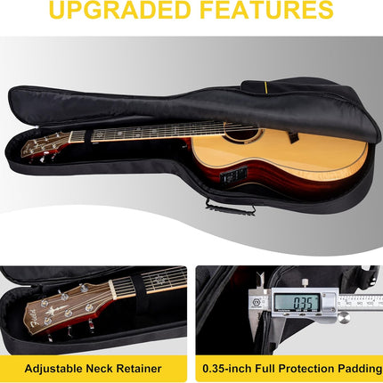 HomeChef ChefDelHogar 40 41 42 Inch Acoustic Guitar Bag, Oxford Fabric with 0.35" Thick Padding — Kitchen & Home