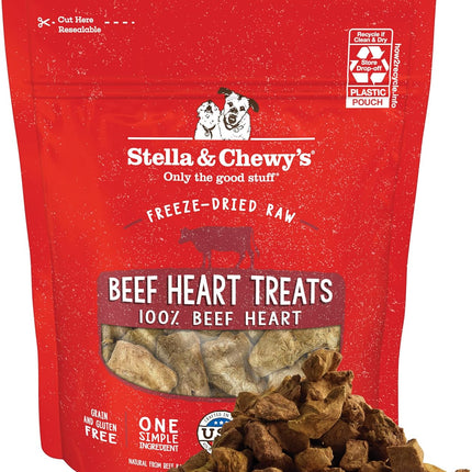 PawHaven RefugioPata Stella & Chewy's Freeze-Dried Raw Beef Heart Dog Treats — Pet Supplies