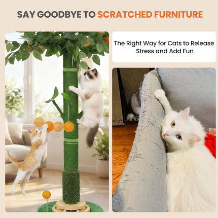 53-Inch Extra Tall Cat Scratching Post for Large Cats