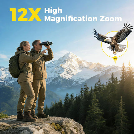 12x42 UHD Waterproof Binoculars for Adults