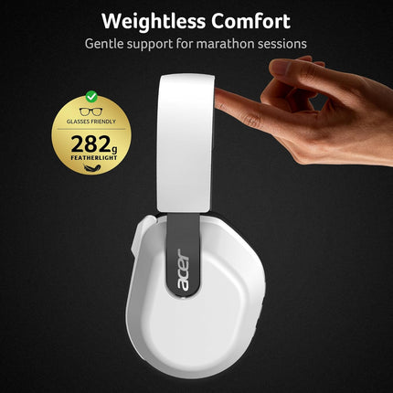Wireless Gaming Headset for PS5, PS4, PC, and Switch - White
