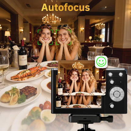 4K Compact Digital Camera with Autofocus, 16X Zoom and 32GB Card