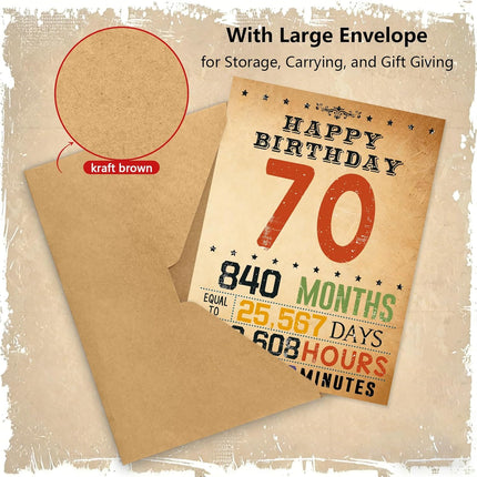 70th Birthday Card Gifts, 70th Birthday Decorations, 70 Year Old Birthday Gift, Back In 1956