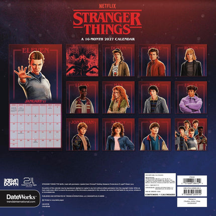 2027 Eerie Hawkins Wall Calendar