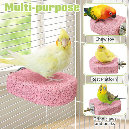 4-Piece Bird Beak Grinding Stone Chew Toy Set