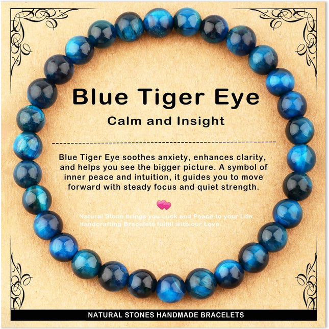 SourceToHome FuenteACasa AD Beads 4mm6mm8mm10mm Handmade Bracelet - Natural Gemstone — Home & Lifestyle