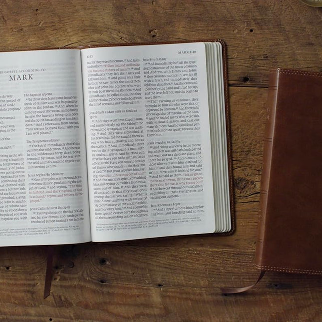 ESV Giant Print Bible, Red Letter (Deep Brown)