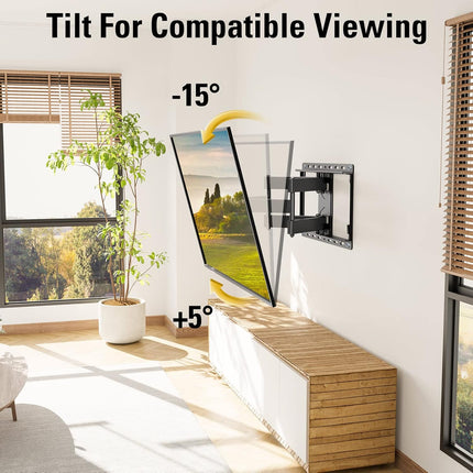Full Motion TV Wall Mount for 32-65 Inch TVs