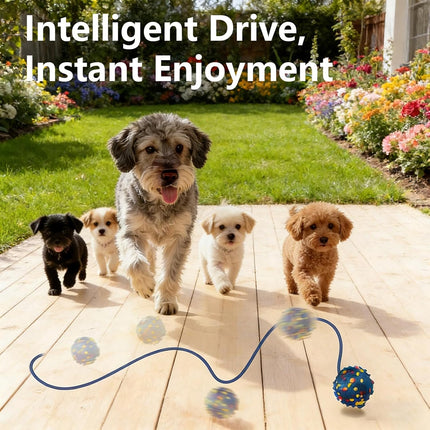 PawHaven RefugioPata Interactive Dog toys, Smart Dog ball, E-TPU Material Automatic Moving — Pet Supplies