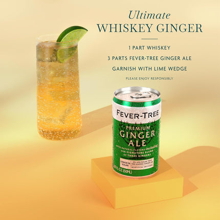Premium Ginger Ale Mixer – 5.1 fl oz Cans, Pack of 8