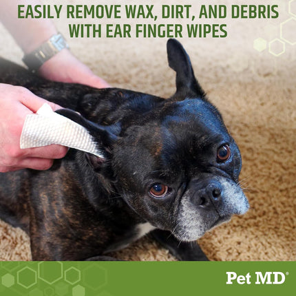 PawHaven RefugioPata Pet MD Dog Ear Cleaning Wipes – Otic Cleanser for Dogs — Pet Supplies