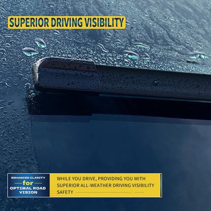 Water Repellent All-Season Windshield Wiper Blades for Driver and Passenger Side