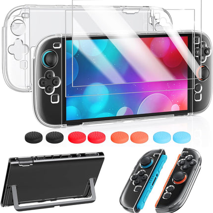 Clear Slim Hard Shell Protective Case Set for 2025 7.9-Inch Handheld Console