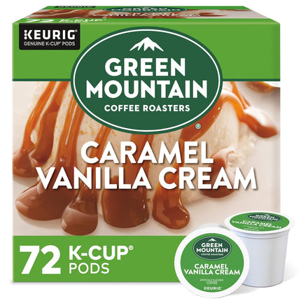 Caramel Vanilla Cream Light Roast Single-Serve Coffee Pods, 72 Count