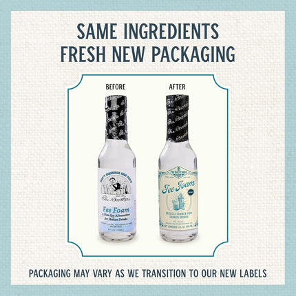 Cocktail Foamer and Mixer, Vegan-Friendly Egg Substitute, Gluten Free, 5 fl oz