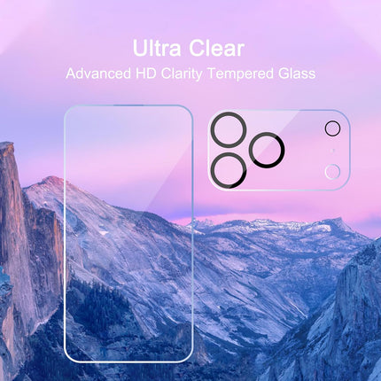 3 Pack Screen Protector and Camera Lens Protector Set for iPhone 17 Pro Max 6.9 Inch