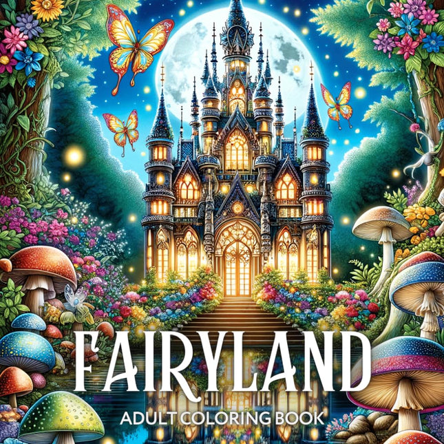 Fairyland Adult Coloring Book for Mindfulness and Relaxation