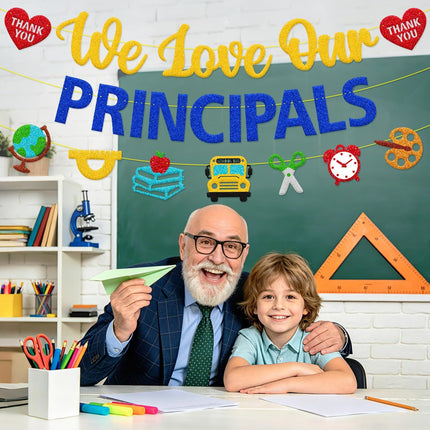 We Love Our Principals Day Decoration Banner