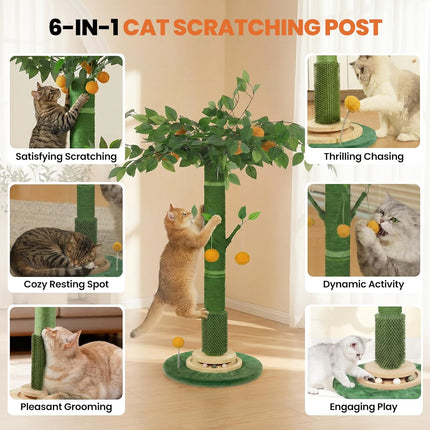 53-Inch Extra Tall Cat Scratching Post for Large Cats