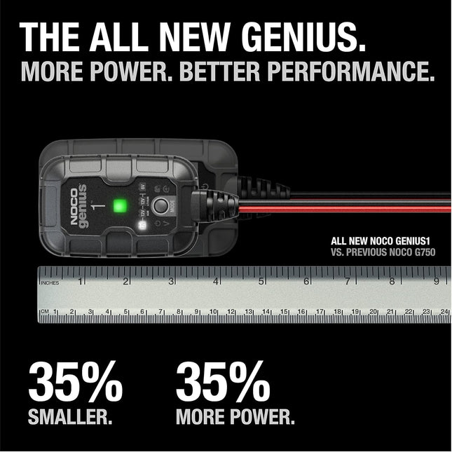 1A 6V/12V Smart Battery Charger, Maintainer & Desulfator