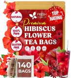 140-Count Natural Hibiscus Flower Herbal Tea Bags
