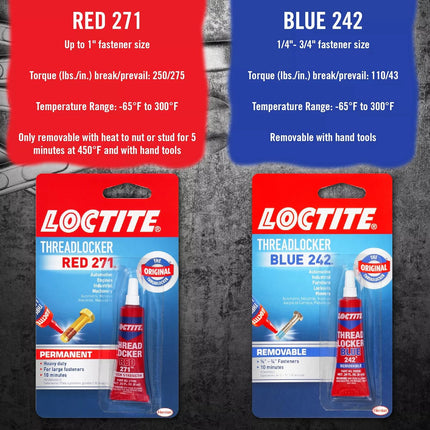 Blue 242 Removable Medium-Strength Threadlocker, 6 ml